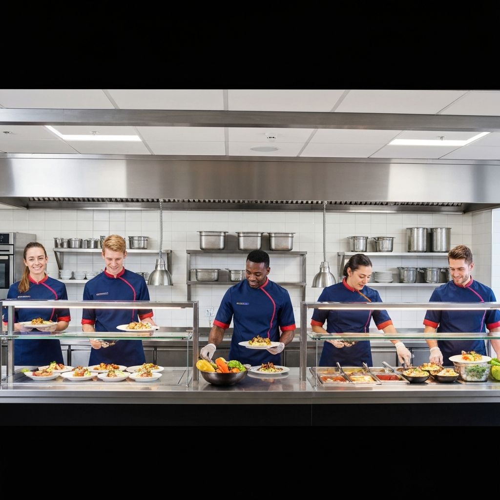 Equipe de refeições coletivas - Sindercol